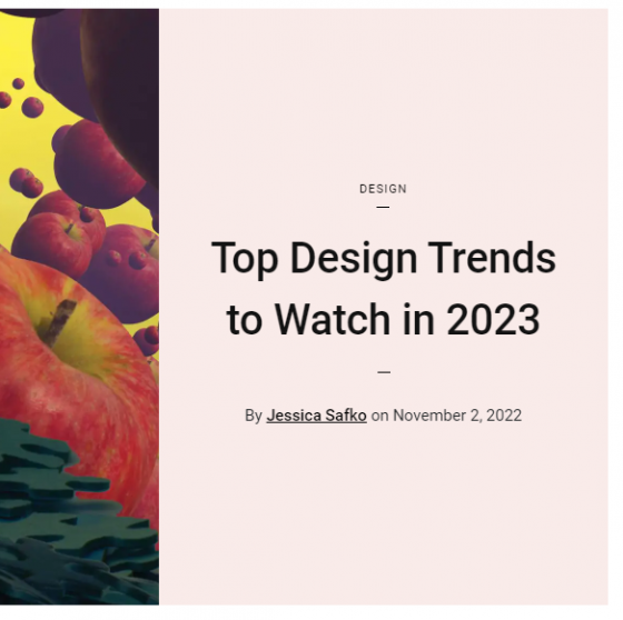 Top Design Trends to Watch in 2023 
