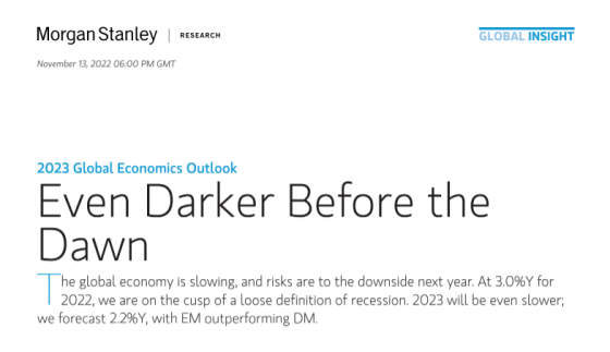 Morgan Stanley's Even Darker Before the Dawn 