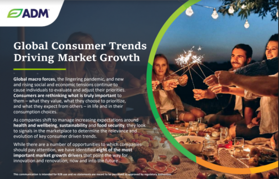 ADM'S Global Consumer Trends Driving Market Growth 