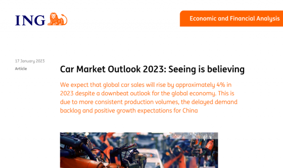 ING - Car Market Outlook 2023 