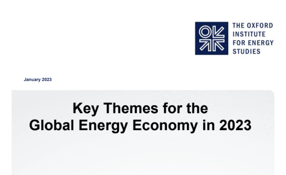 Oxford - Key Themes for the Global Energy Economy in 2023 