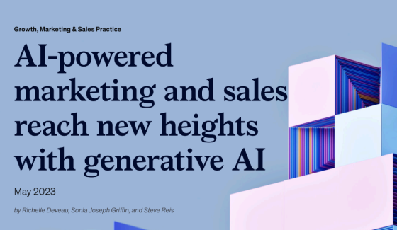 McKinsey - AI Powered Marketing & Sales 2023 