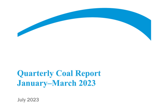 EIA - Quarterly Coal report, Q1 2023 