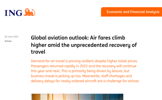 ING - Global aviation outlook 