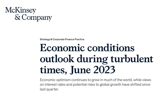 McKinsey - Economic conditions outlook, June 2023 