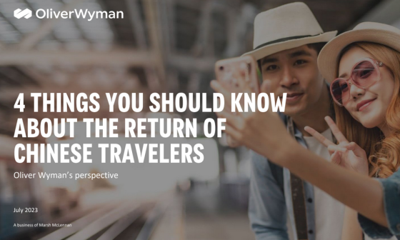 OliverWyman - What to know on return of chinese travelers 