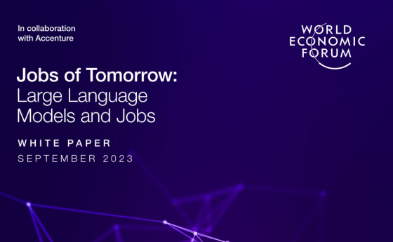 WEF & Accenture – Jobs of Tomorrow GenAI, 2023 