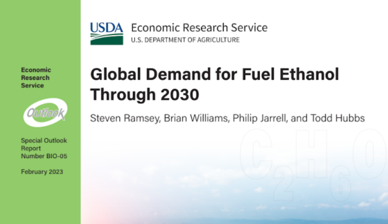 USDA – Global Demand for Fuel Ethanol, 2023 