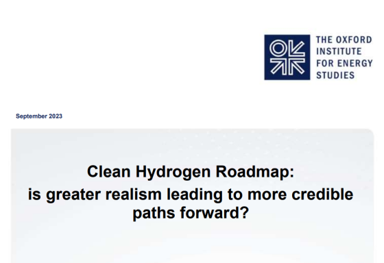 Oxford – Clean Hydrogen Roadmap September, 2023 