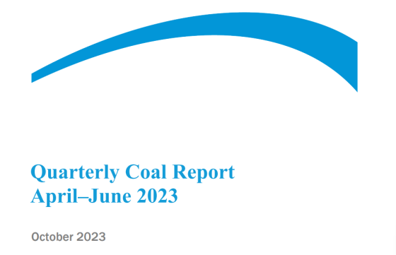 EIA – Quarterly Coal Report, April-June 2023 