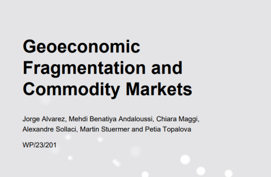 IMF – Geoeconomic Fregmentation and Commodity Markets 