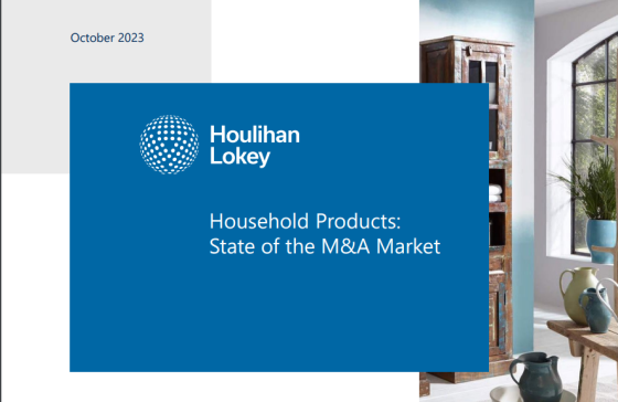 Houlihan Lokey – Household Products Market Update, Oct 2023 