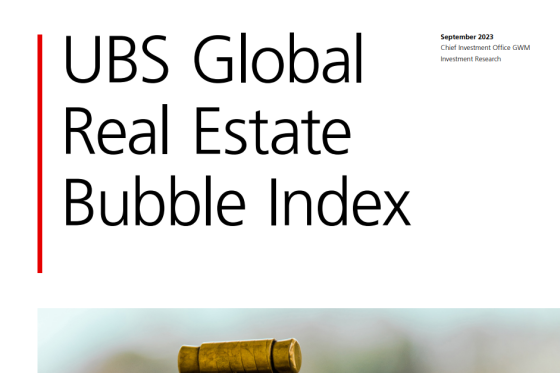 UBS – Global Real Estate Bubble Index, 2023 