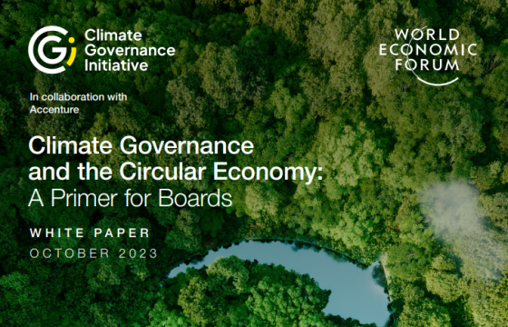 WEF – Climate Governance and the Circular Economy, 2023 