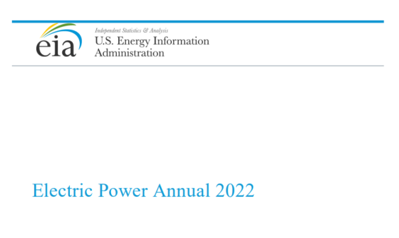 EIA – Electric Power Annual 2022, Oct 2023 