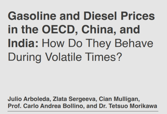 KAPSARC – Gasoline and Diesel Prices in the OECD, China, and India 