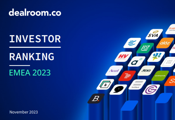 Dealroom – VC Investor Ranking EMEA, 2023 