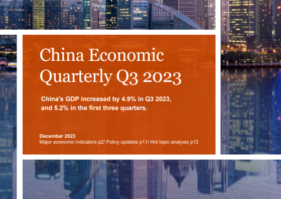 PWC – China Economic Quarterly, 3Q 2023 