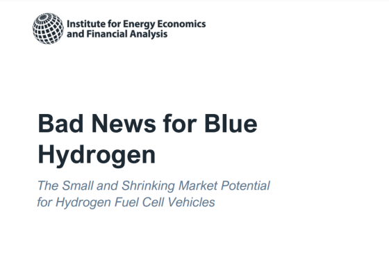 IEEFA – Bad News for Blue Hydrogen, Dec 2023 