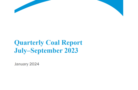 EIA – Quarterly Coal Report, Jan 2024 