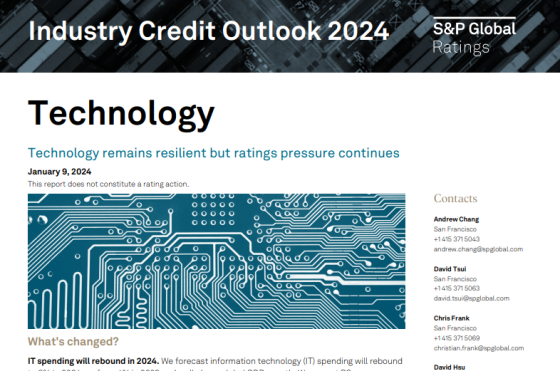 S&P Global – Technology Credit Outlook, 2024 