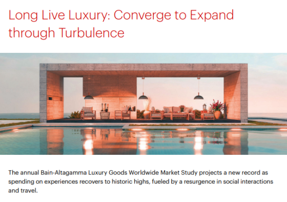 Bain – Long Live Luxury: Converge to Expand through Turbulence 