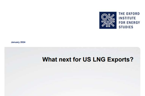 Oxford – What next for US LNG Exports 