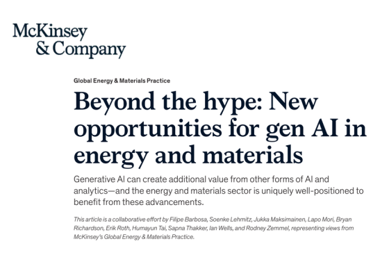 McKinsey – Gen AI in Energy and Materials 