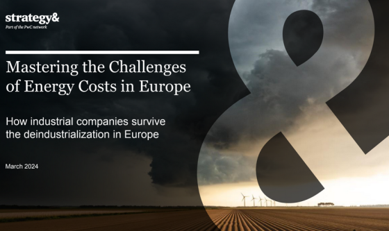 Strategy& – Mastering the Challenges of Energy Costs in Europe 