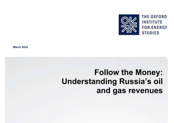 Oxford – Understanding Russia's oil and gas revenues 