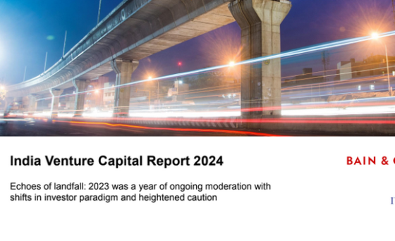 Bain – India Venture Capital Report, 2024 
