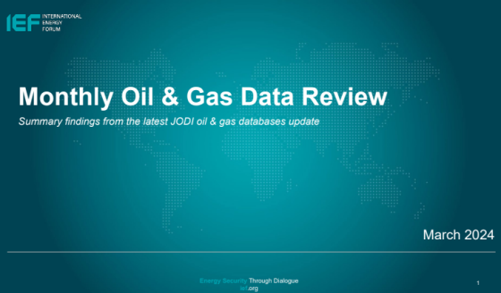 IEF – Monthly Oil Gas Data Review, Mar 2024 