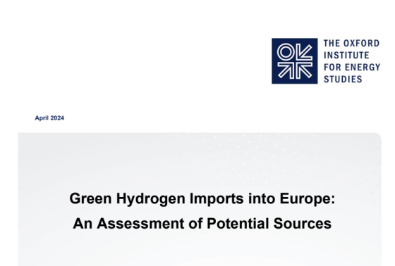 Oxford – Green Hydrogen Imports into Europe An Assessment of Potential 