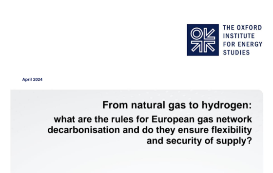 Oxford – From natural gas to hydrogen 