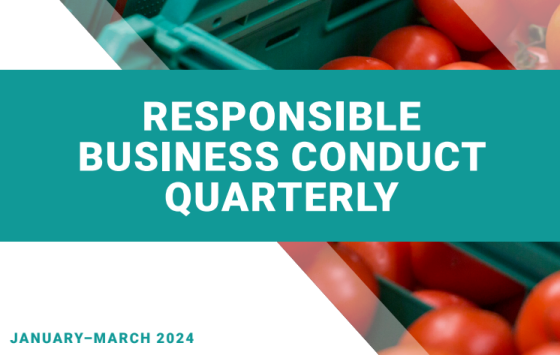 FAO – Responsible Business Conduct Quarterly, 1Q 2024 