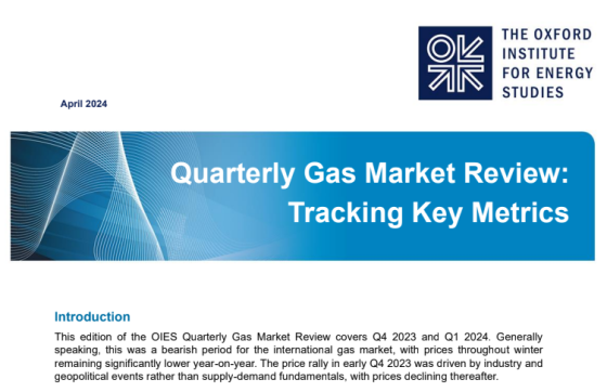 Oxford – Quarterly Gas Review, Apr 2024 