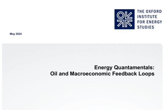 Oxford Energy – Quantamentals Oil and Macroeconomic Feedback Loops 