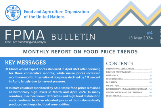 FAO – Monthly Report on Food Price Trends, May 2024 