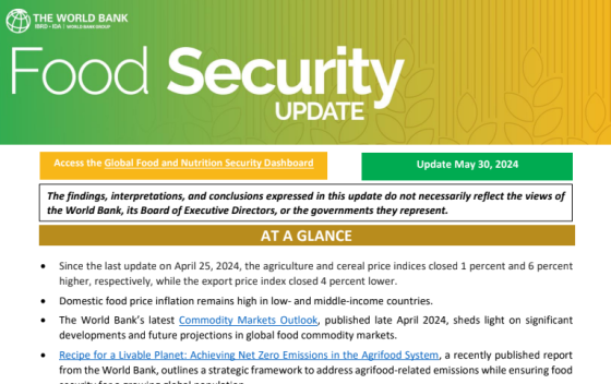 WorldBank – Food Security Update, May 2024 