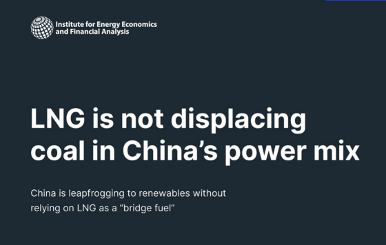 IEEFA – LNG is not displacing coal in China's power mix 
