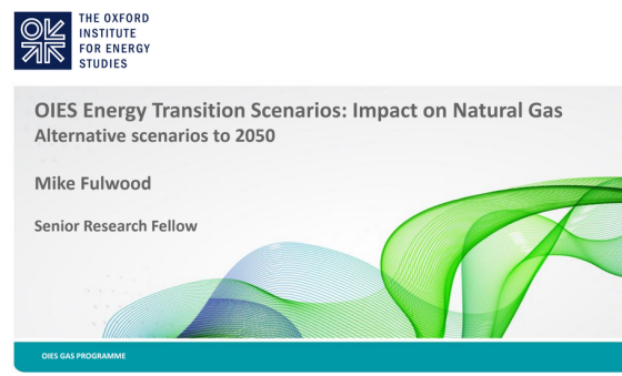 Oxford – Energy Transition Scenarios Impact on Natural Gas 