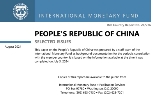 IMF – China, Aug 2024 