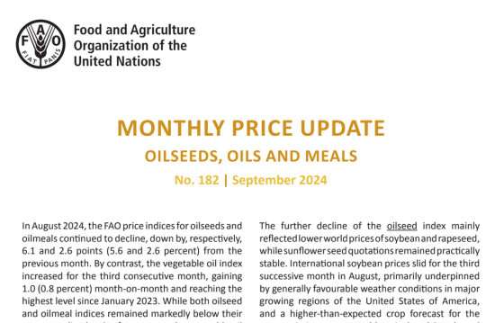 FAO – Monthly Price Update, Sep 2024 