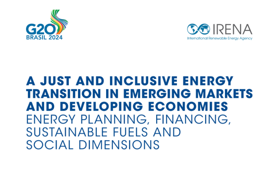 IRENA – A Just and Inclusive Energy Transition in Emerging Markets 