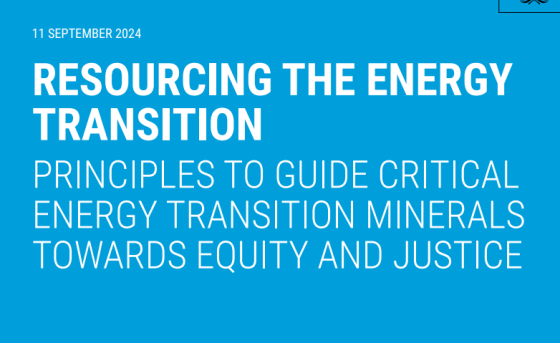 UN – Resourcing the Energy Transition: On Critical Minerals Towards 