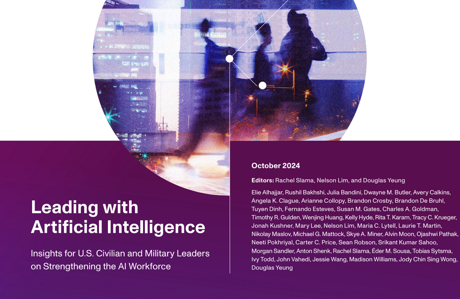 RAND – Leading with Artificial Intelligence, Oct 2024, RAND, Октябрь ...
