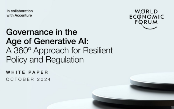 WEF – Governance in the Age of Generative AI: Approach for Resilient 