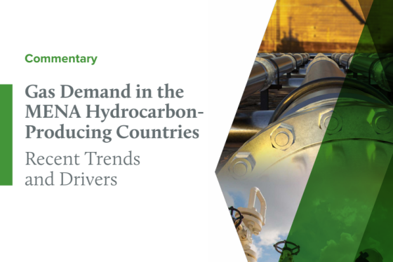 KAPSARC – Gas Demand in the MENA Hydrocarbon Producing Countries, Aug 2024 