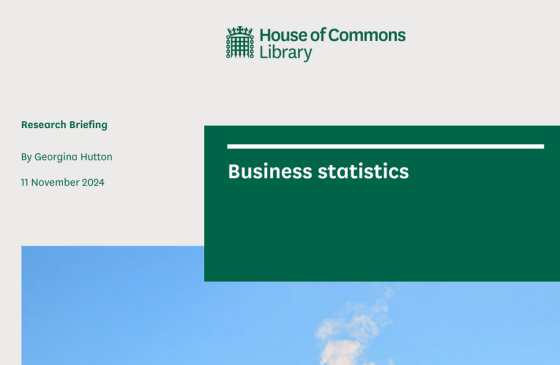 House of Commons Library – Business Statistics, Nov 2024 