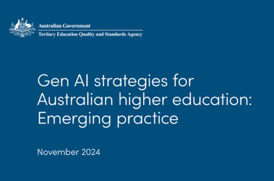 Teqsa – Gen AI Strategies for Australian Higher Education, Emerging 